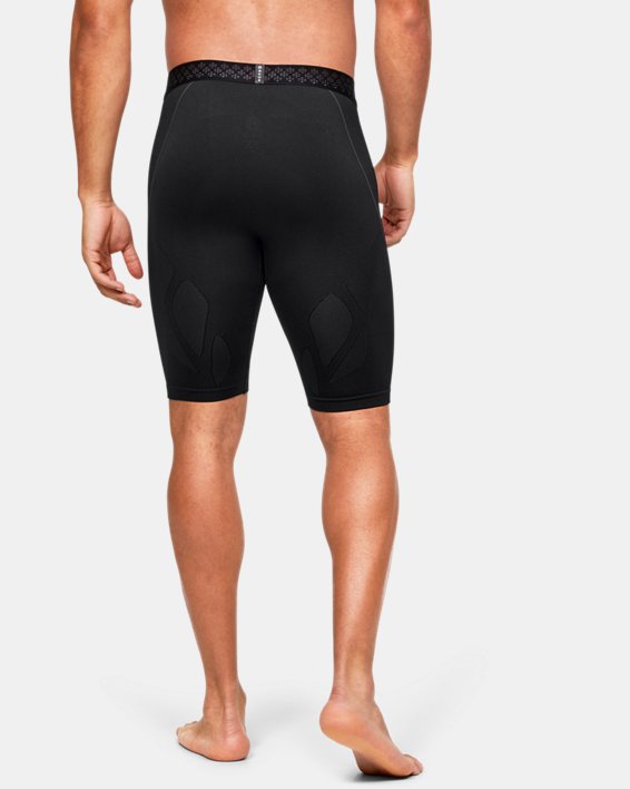 Men's UA RUSH™ Seamless Long Shorts, Black, pdpMainDesktop image number 2